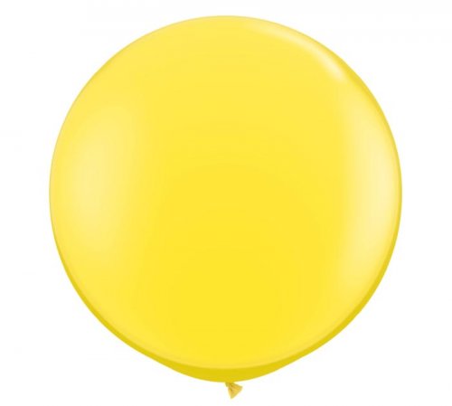Yellow Jumbo Round Shape Helium Latex Balloon $39.90